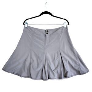 Title Nine Womens Pleated Tennis Skort Size 8 Beige Swing Golf Sporty Mini Flare